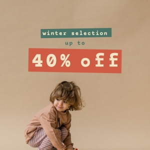 come & see our sale pieces category, you’ll find a bountiful winter selection from various collections there with up to 40% off! get your fav piece before it's gone in the right size 😉#winterselection #milekidsclothing